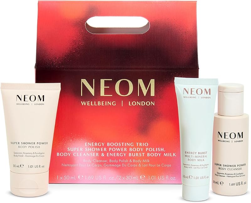 Conjunto com 3 produtos corporais NEOM Energy Bursting