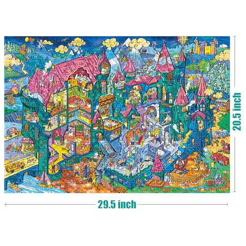 Antelope - 1000 Piece Puzzle for Adults, Cat Castle Jigsaw Puzzles 1000 Pieces, High Resolution, Matte Finish, Smooth Edging, No Dust Creative Artistic Puzzle - Image 3