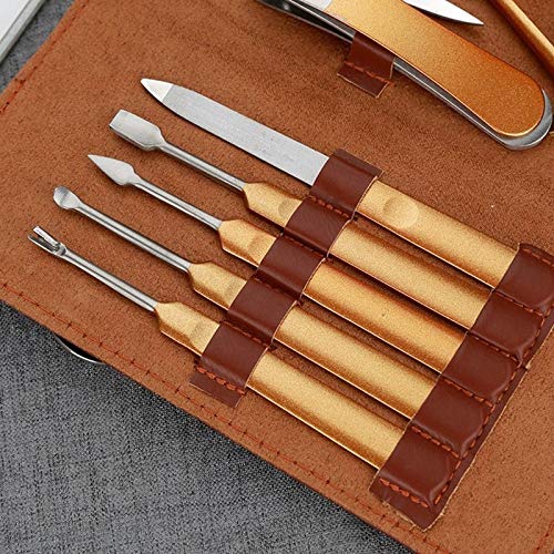 Herramientas para manicura Juego de cortaúñas Profesionales de Acero Inoxidable, Herramientas de manicura y pedicura for Regalo, 10 Piezas Cortauñas