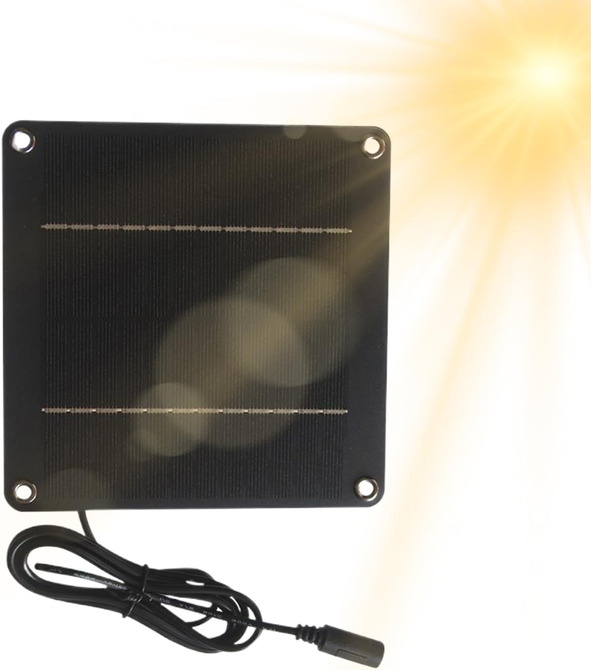 Solar Panel for Outdoor Camera 24W 12V | Backyard Solar Panel,Waterproof with 5521 DC Port for Security Cameras Backyard Patio Lamp Camping Garden Outdoor