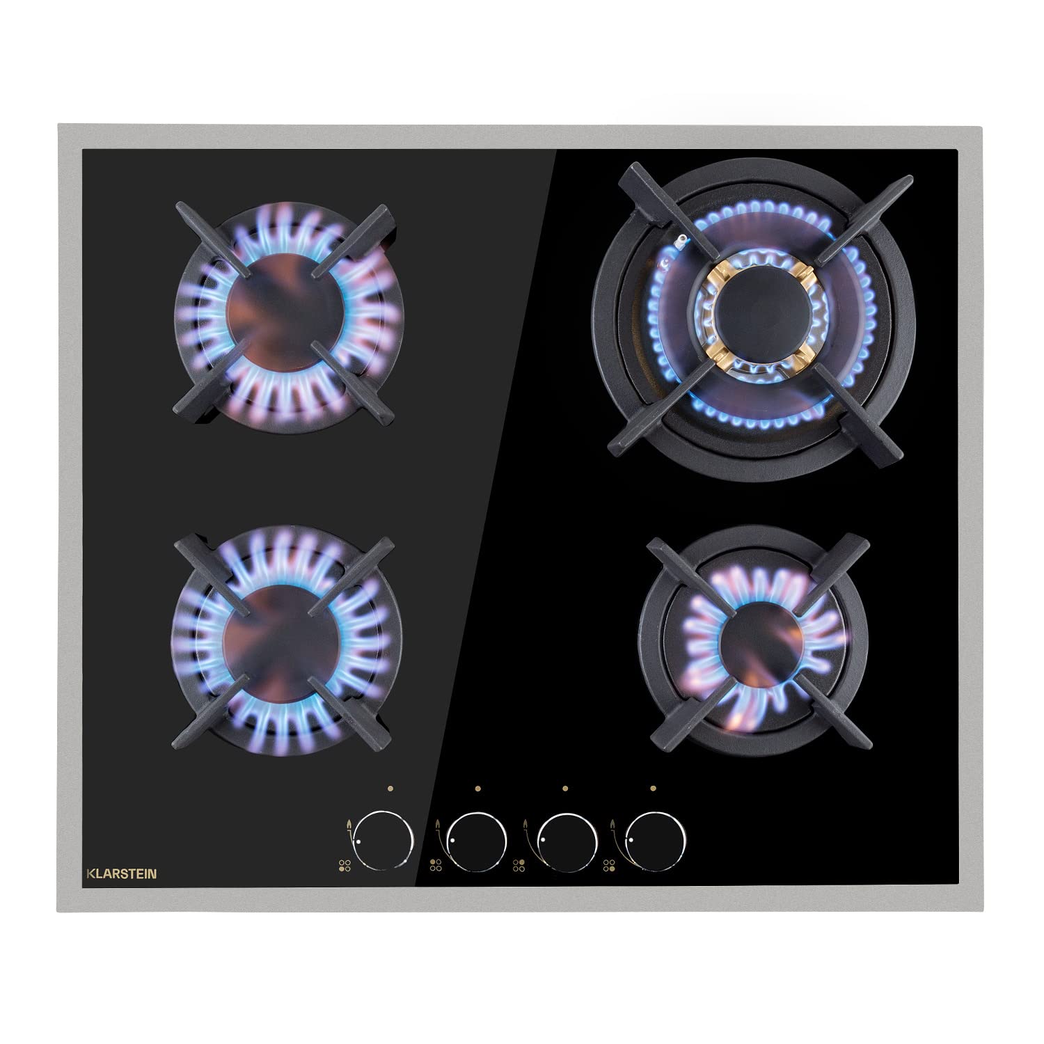 Klarstein Gas Cooker, 2-Burner Built-In Hob, 4200W Stainless Steel & Glass Top, LPG Wok Burner for Kitchen & Campervan — view 19