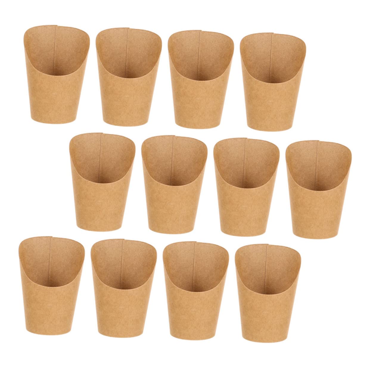 FUNOMOCYA 50pcs French Fries Holders Disposable Snack Cups for French Fries Popcorn and Fried Treats Design for Parties Events and Restaurants