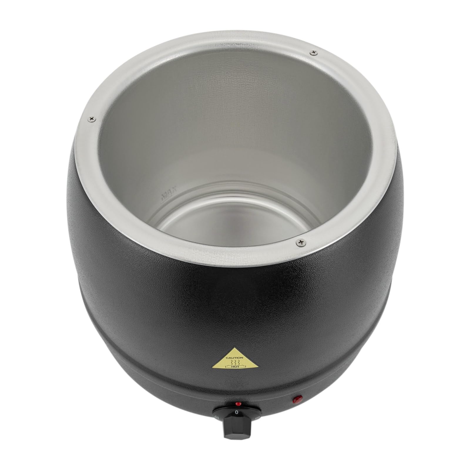 Zuppiera elettrica bollitore per zuppe da 10 litri con inserto rimovibile in acciaio inox, pentola da banco regolabile 35-80°C scaldazuppe gastro per buffet catering gastro
