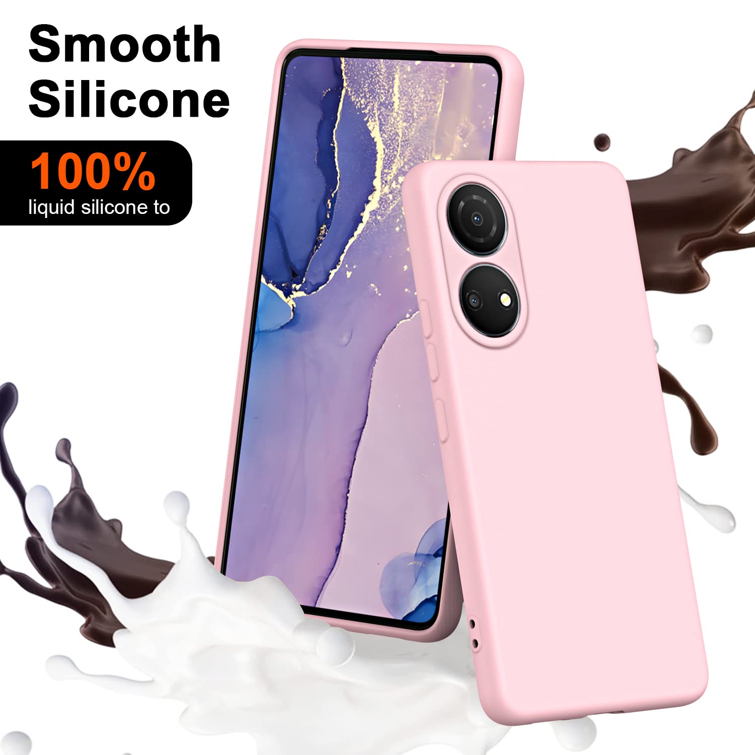 Per Honor X7 Custodia,Sottile Trasparente Silicone Urto Gradiente Gel