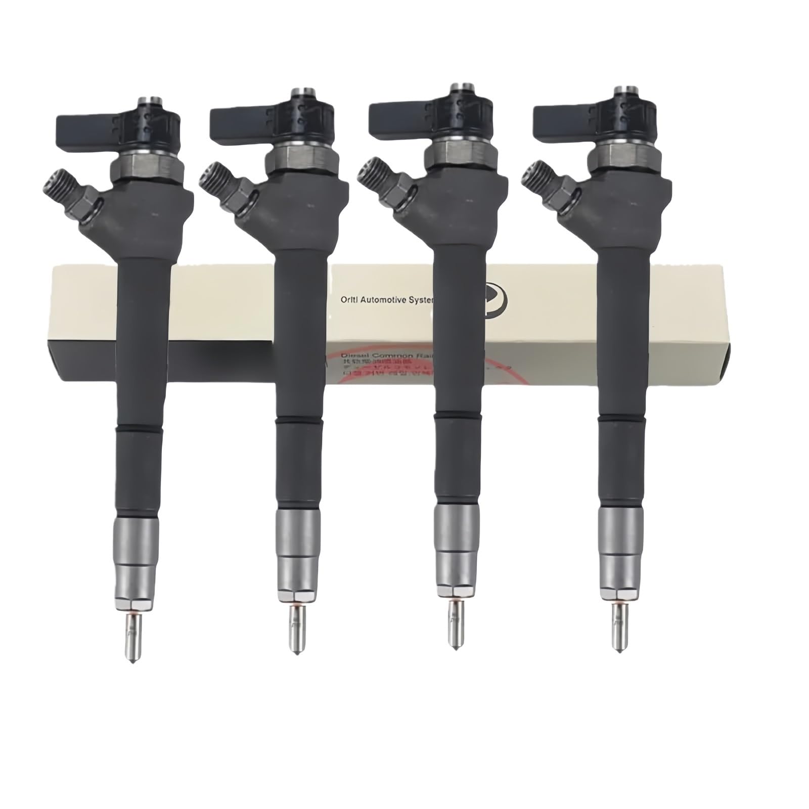 Aqkhougty 0445110688 Common Rail Diesel Injector Set, With Code, Compatible With Bosch VM, Compatible With AMAROK CADDY GOLF 2.0L, 03L130277J 03L130277Q, 4PCS