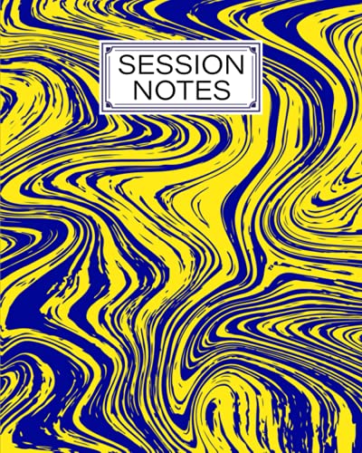 Session Notes Log: Yellow Blue Marble Session Notes Log, A Logbook to Record Client Appointments, Therapeutic Interventions, Progress and Plans for ... 120 Pages, Size 8" x 10" by Henning Rausch