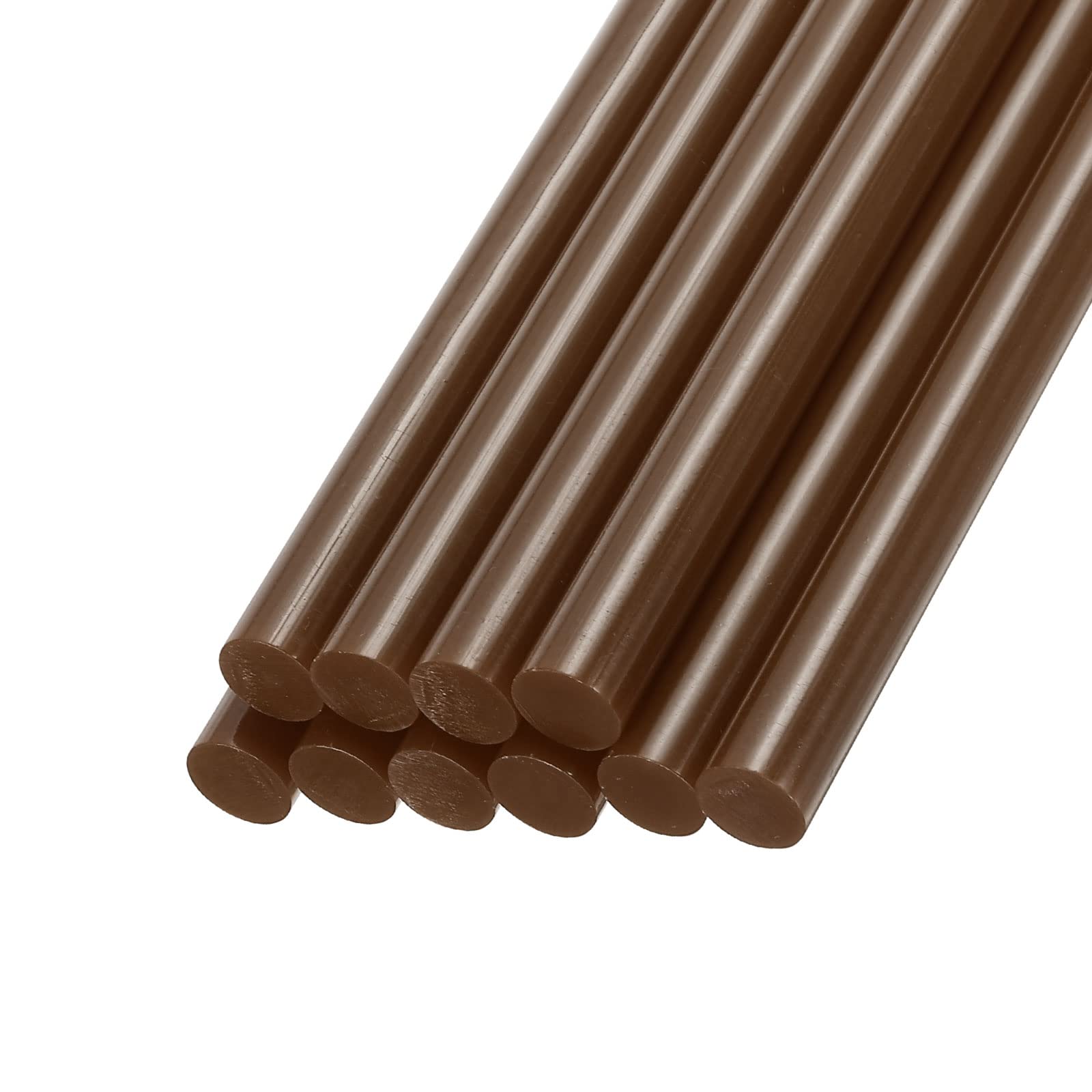 Rebower Mini Hot Glue Sticks - 0.44 X 10 Inch Brown EVA Glue Gun Sticks For Crafts & DIY Projects