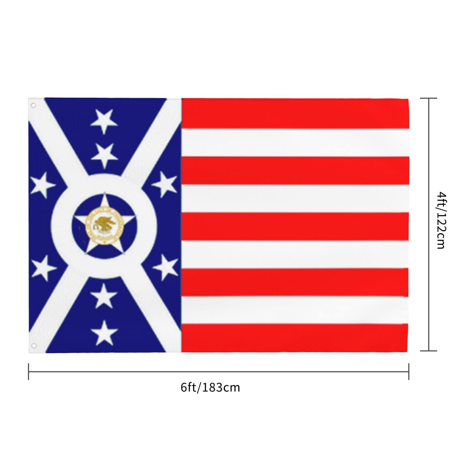Amazon.com : Flag Of Indianapolis, Indiana (1915-1963) Flag 4x6 Ft