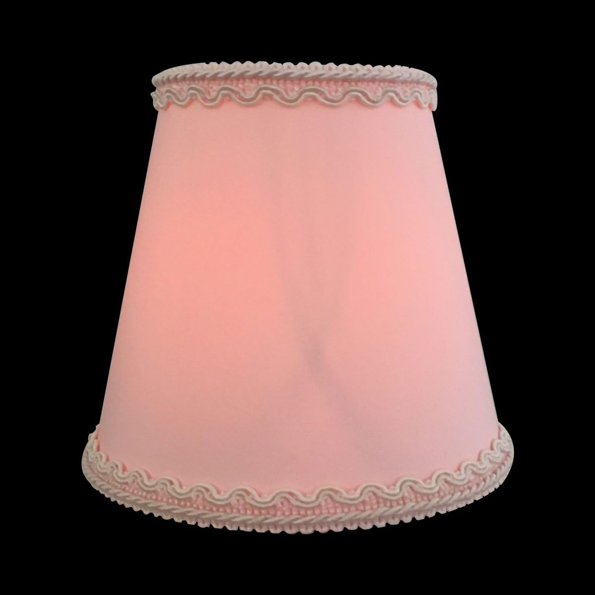 Royal Designs, Inc. CSO-1042-5PNK Hardback Empire Chandelier Shade with Designer Trim, 3 x 5 x 4.5, Pink
