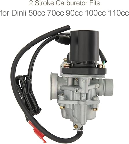 Miniatura 6 de Carburador de 2 tiempos compatible con Dinli 50cc 70cc 90cc 100cc 110cc ATV Quad Carb, para Dino Jp Beast Helix DL603 con filtro de aire de 1.496in