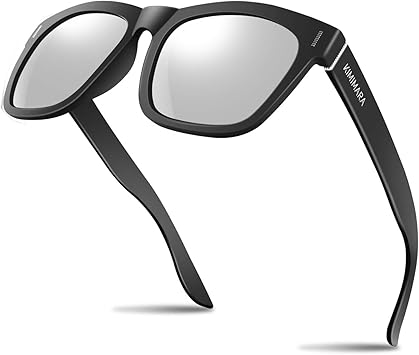 Amazon Kimimara サングラス 偏光レンズ 偏光サングラス 超軽量 Uv400 紫外線防止 男女兼用 アウトドアグラス 反射光カット 超抗衝撃 落下防止デザイン 運転 釣り スポーツ テニス 自転車 登山 ゴルフ メンズ レディース 目の日焼け対策 ケース付き 4 シルバー