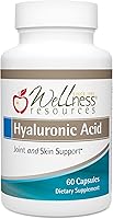 Vista 1 de Wellness Resources Hyaluronic Acid from Rooster Comb, 100% Natural Source Low Molecular Weight (60 Capsules)