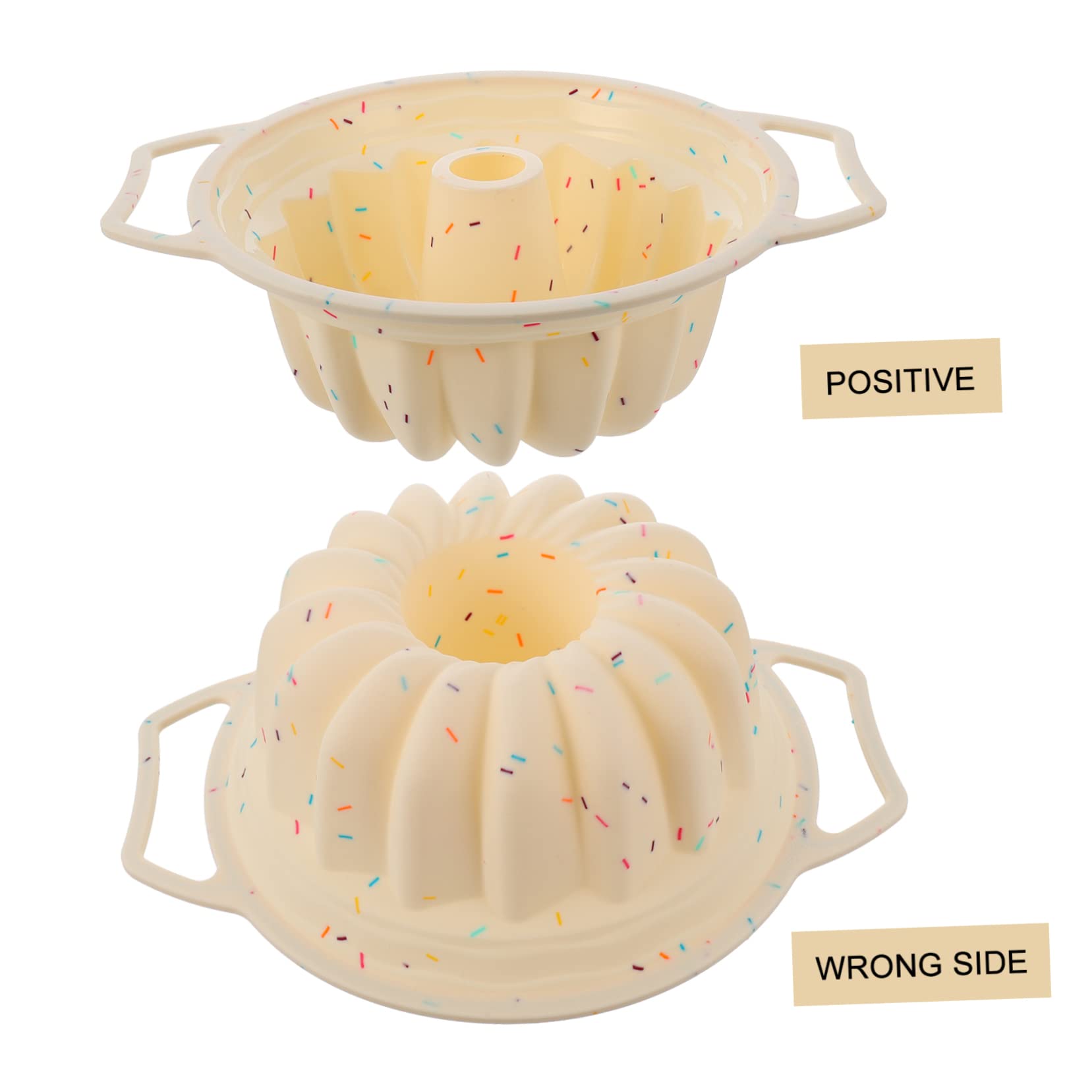 Ipetboom Stampo Antiaderente Struttura a Spirale per Torta Rotondo in Silicone e Bordi Rinforzati e Facile da Usare per Dolci e Biscotti a Casa in Pasticceria