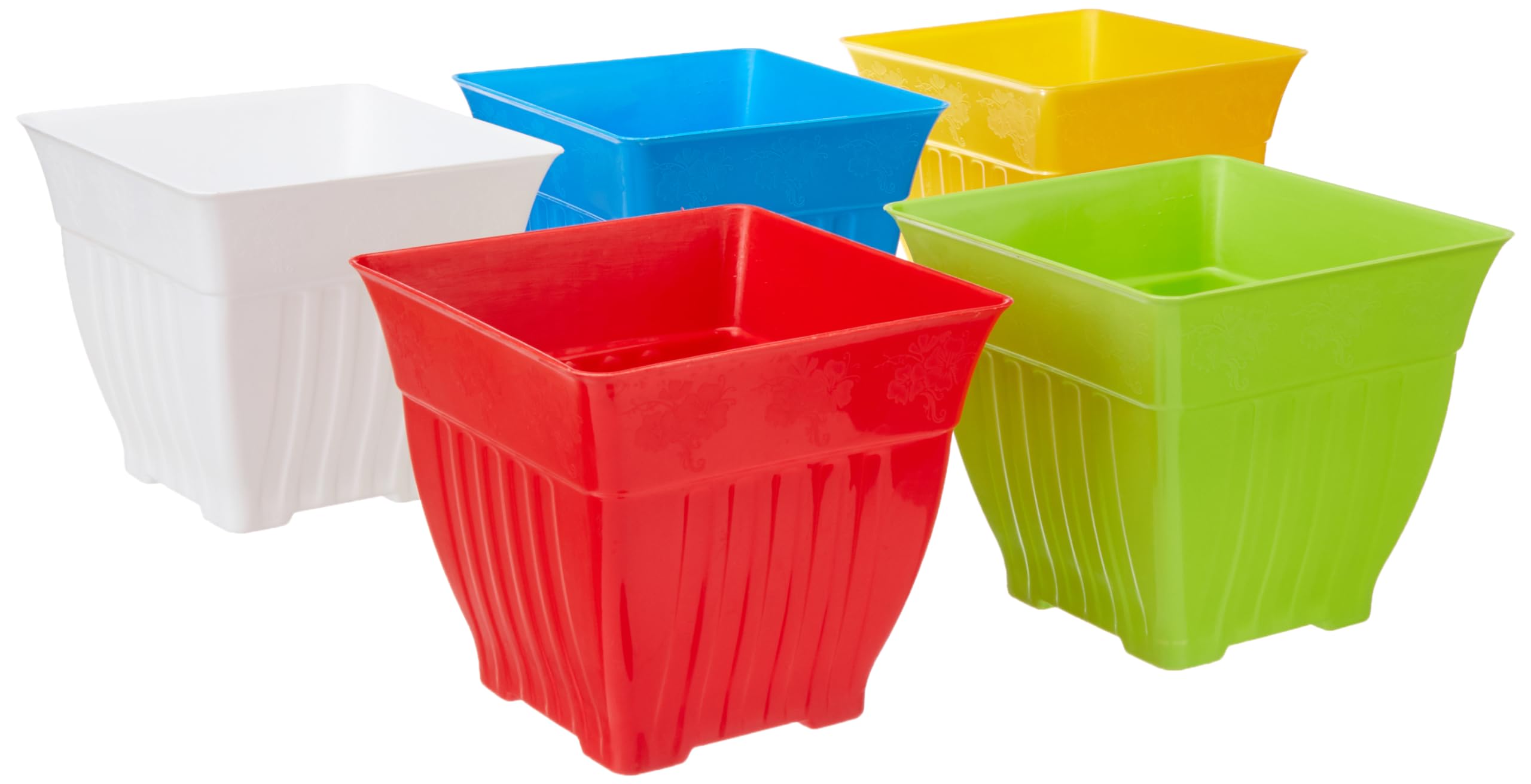 GTB 10 INCH UBER Pot Plant Container Flower Pot Multicolor (5)