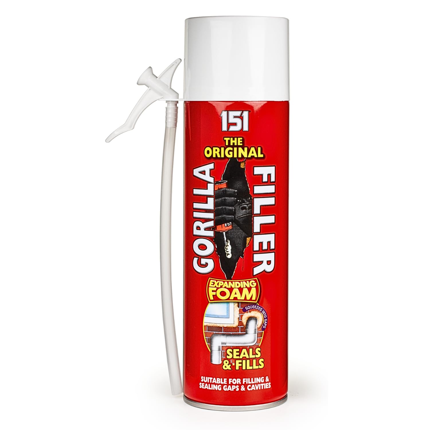 Gorilla Filler Weatherproof Seals & Fills Expanding DIY Adhesive Cartridge 500ml