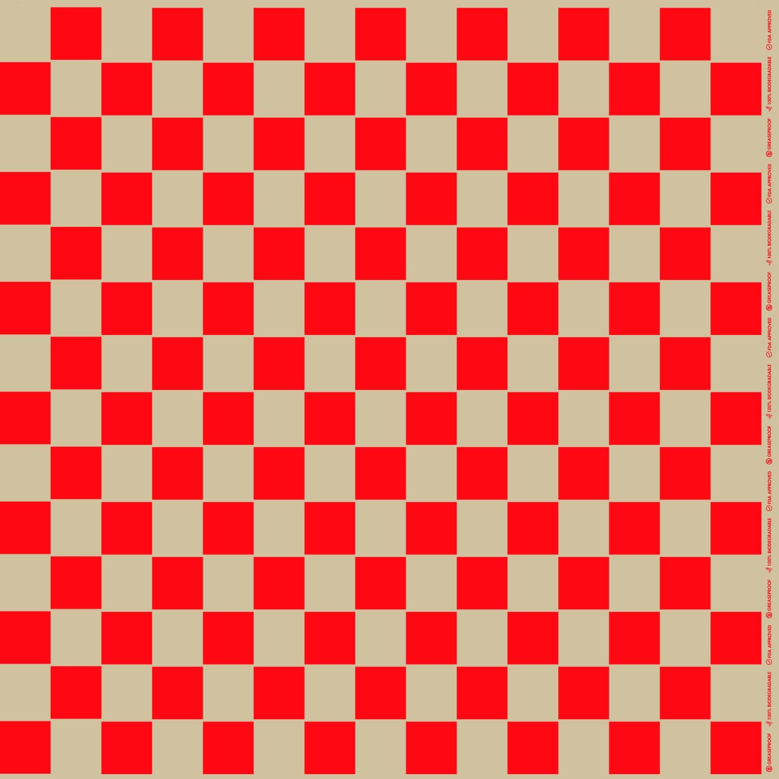 Technopaper Premium Deli Paper 12"x12" - 500 Pack - Water & Grease Resistant - Biodegradable,100% Recyclable and No Wax Coating, Tray Liner (Kraft/Red