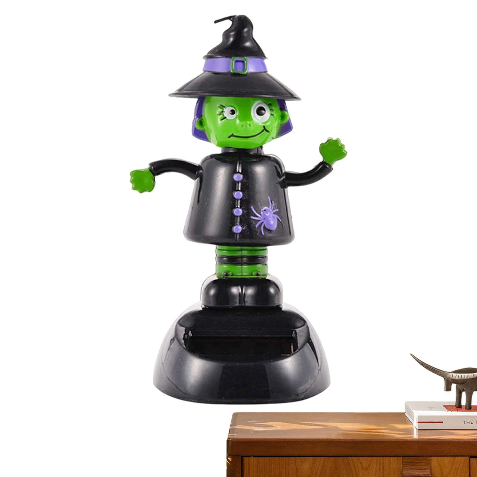 Dubbulon Solar Powered Dancing Toys - Halloween Ghost Dancing Figure, Dashboard Decoration | Solar Wobble Figure | S* * @king Head Halloween Decor | Window, Car Decor — image 1