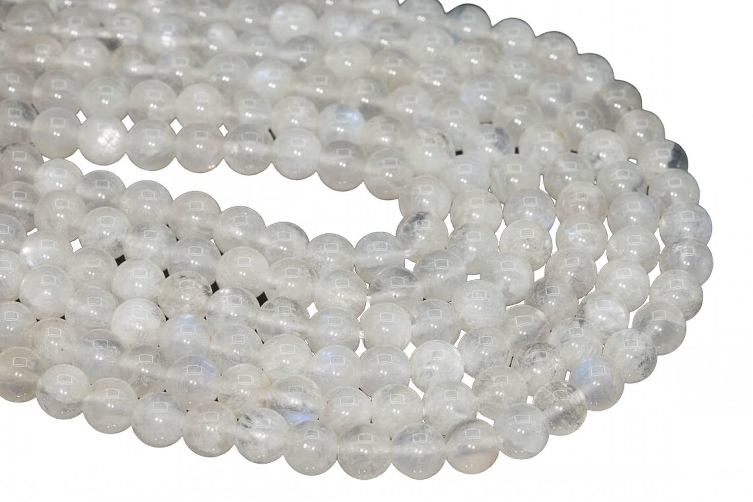 Shree_Narayani 6MM Translucent Rainbow Moonstone Beads Grade A+ Genuine Natural Gemstone Full Strand Round Beads 15.5" inch 1 Strand SNSTR-1879