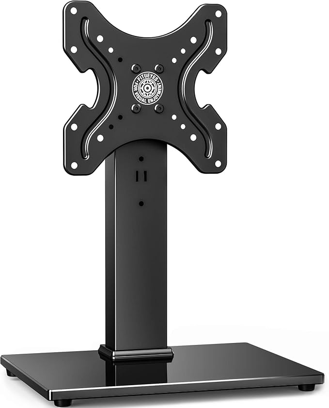 FITUEYES Swivel Universal TV Stand Tabletop TV Base for 19