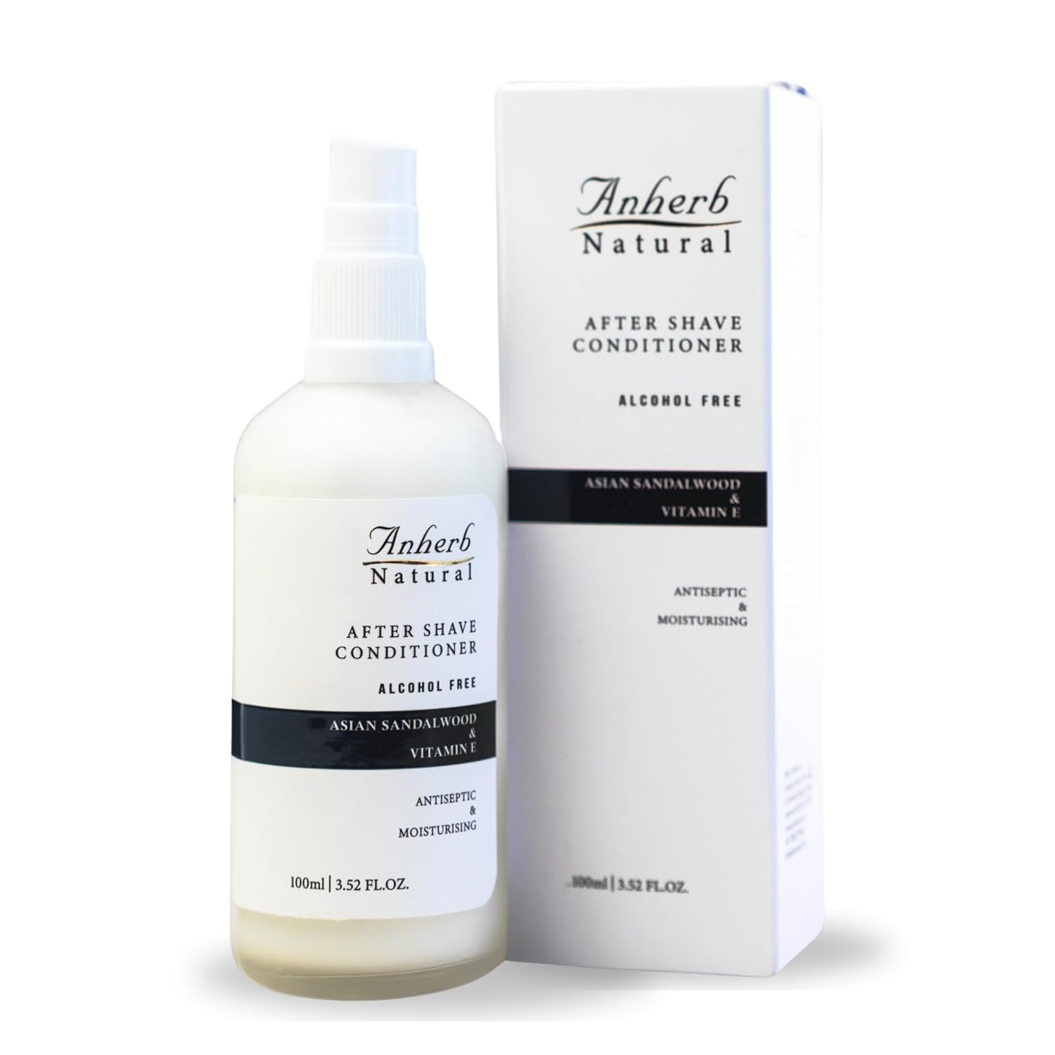 Anherb Natural Premium After Shave Lotion For Skin Repair | Vitamin E | Alcohol-Free | Antiseptic | For Cooling & immediate Relief | Pack of 1