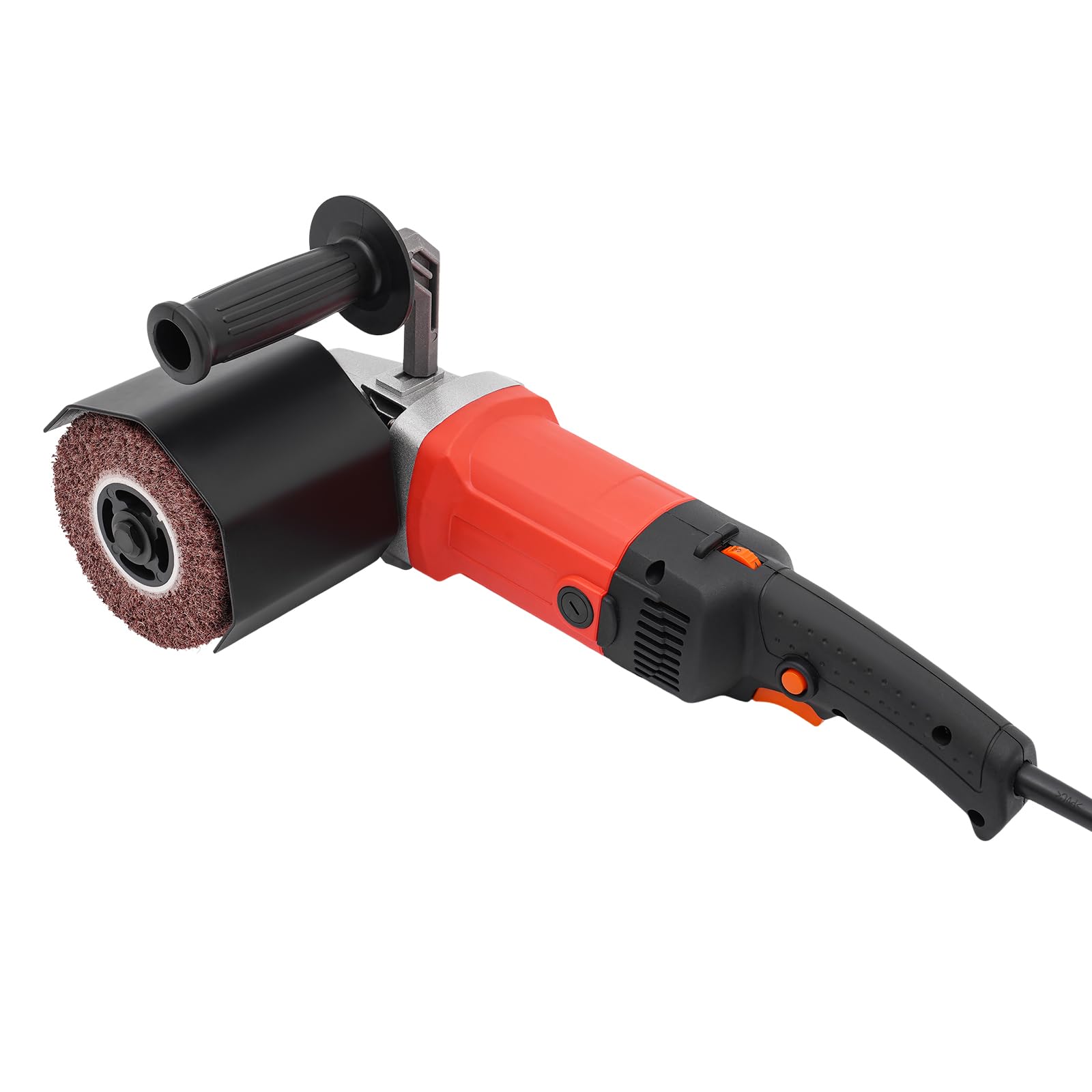 Máquina de trefilado rojo, cepillo eléctrico con velocidad ajustable, 42 x 13 cm para matear baldosas de madera mármol