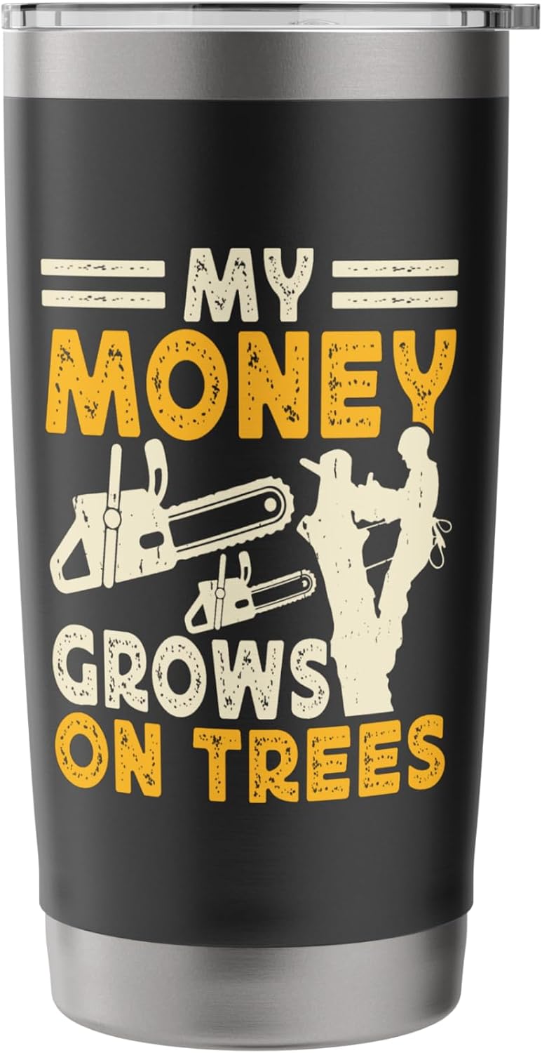 My Money Grows On Trees Stainless Steel Insulated Tumbler image 3