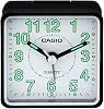Casio TQ-140-1BDF Table Clock, Black, Standard