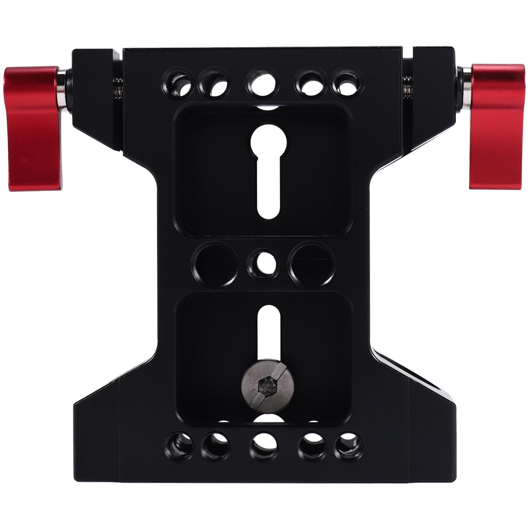 Placa Base de CáMara MultifuncióN con Abrazadera de Riel de Varilla de 15 Mm para Accesorios de Soporte de Plataforma de Hombro de CáMara DSLR