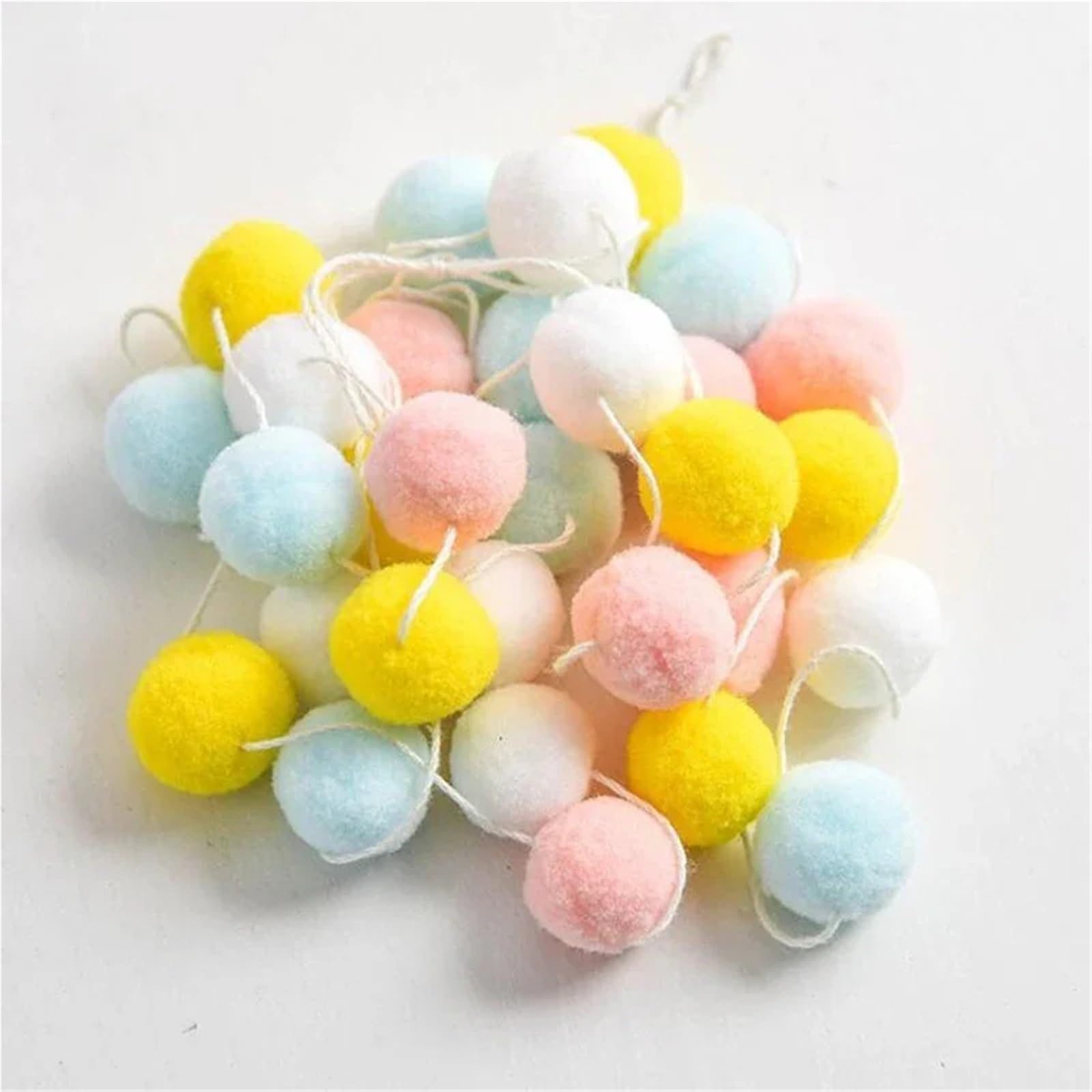3 Stück 2, m Wollfilz-Kugelgirlande Für Die Dekorationen | Pom Pom Girlande Wandbehang Schnur for Zimmer Wanddekoration(Color5)
