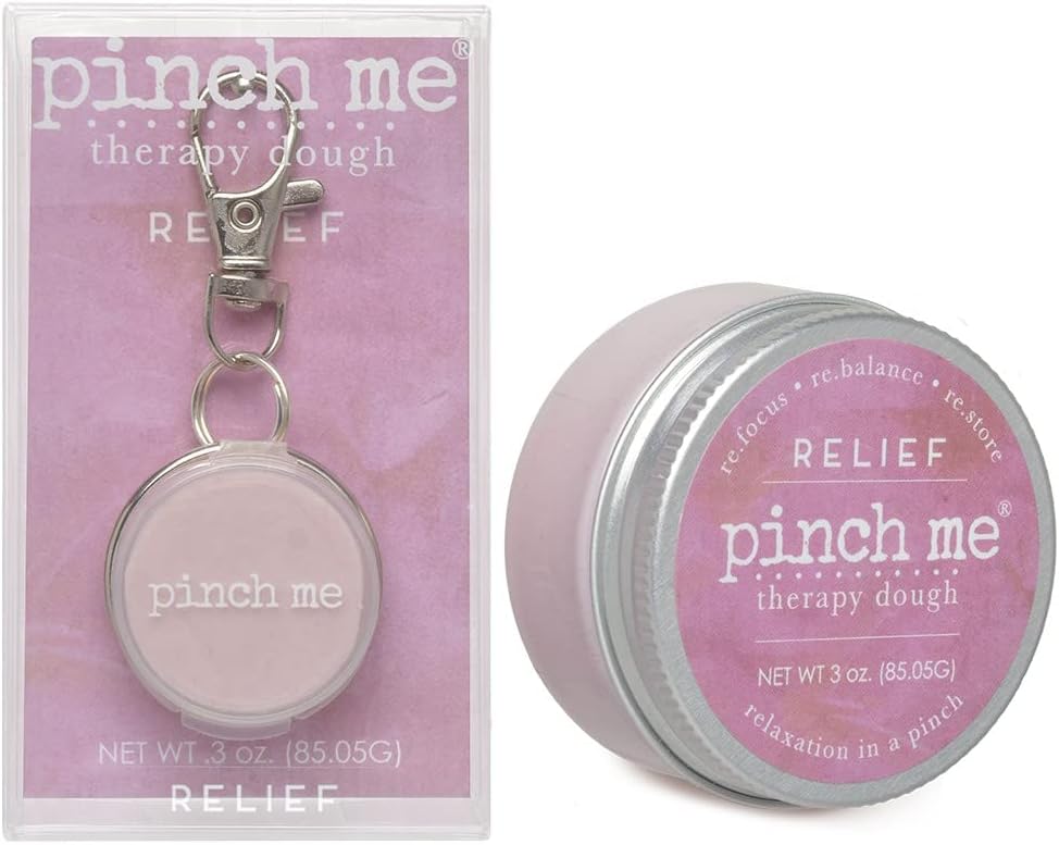 Therapy Dough Locket Combo - Holistic Aromatherapy Stress Relieving Putty โ .3oz Clip-On Locket Scent + 3oz Dough Relief