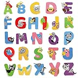 MISDONR Iron On Letter Patches, 2 Sets (52 Pieces) A-Z Cute Embroidery Alphabet Patches for Kids Clothing Backpacks