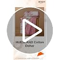 Image of HUESLAND 100% Cotton Reversible Dohar Double Bed Cotton | Soft Cambric Weave, Lightweight AC Blanket Double Bed for Summer & All Weather Use | 86 x 94 inches, Blushing Blooms - White, Pink & Green