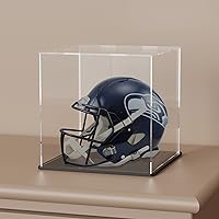 Vista 3 de vitrina acrílica, cajas de acrílico de cubo de 11 x 11 x 11 pulgadas para exhibición, vitrinas transparentes con base negra mate y tapa