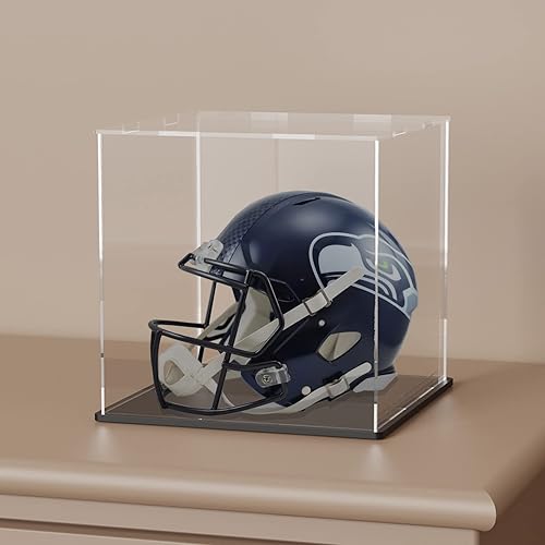 Miniatura 3 de vitrina acrílica, cajas de acrílico de cubo de 11 x 11 x 11 pulgadas para exhibición, vitrinas transparentes con base negra mate y tapa