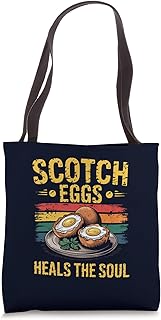 Scotch Eggs Heals The Soul Funny Vintage British Foodie Tote Bag