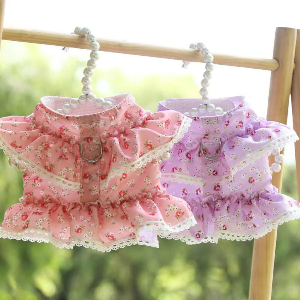 3 Sets Small Animal Harness and Leash Set, Soft Breathable Mesh Vest Harness for Rabbits Bunny Kitten Ferret Puppy Guinea Pig Walking Supplies (L)