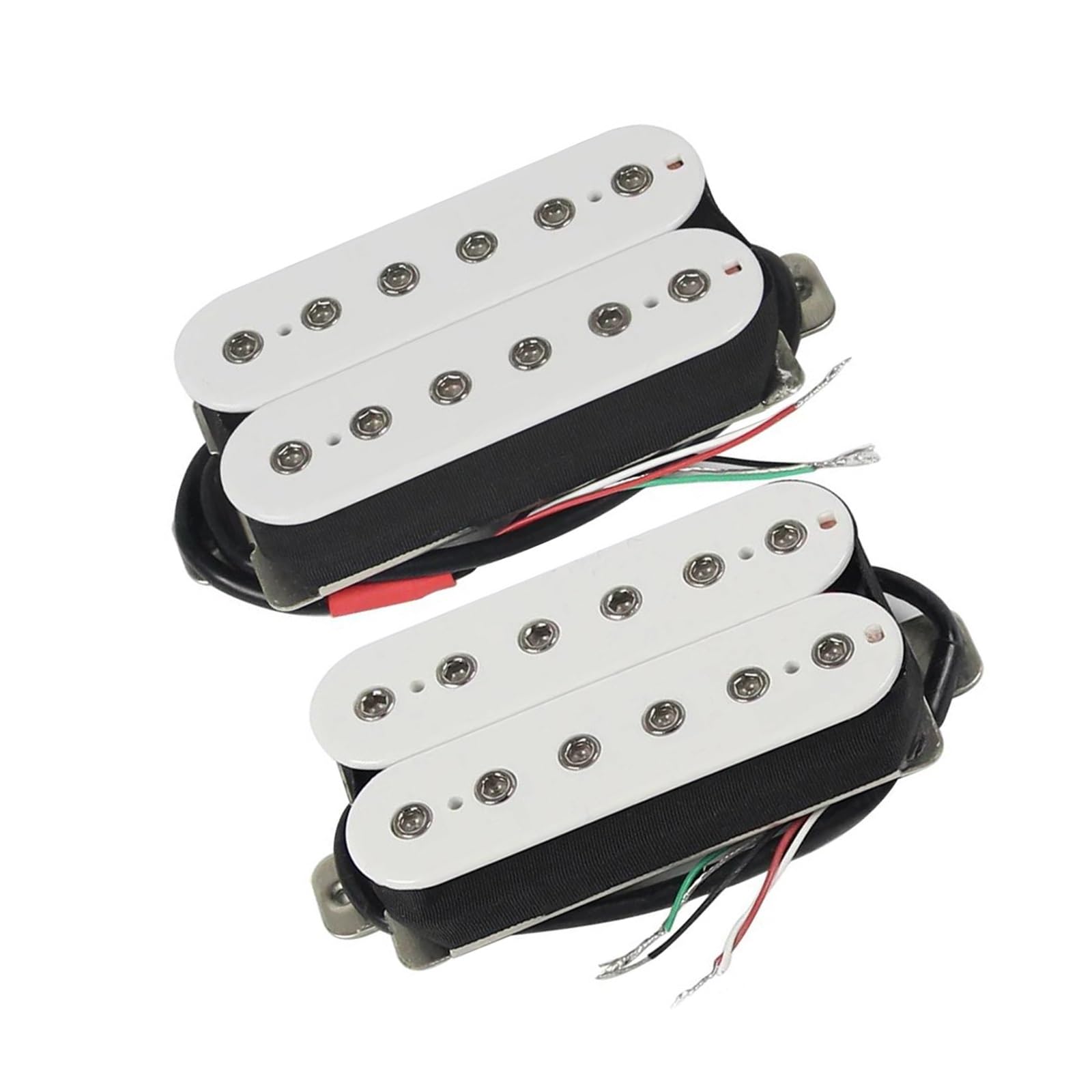 Pickup Gitary Elektrycznej Ceramiczny zestaw przetworników Humbucker do gitary elektrycznej Pickup Neck Bridge Zestaw ceramicznych części do gitary(White NB Set)