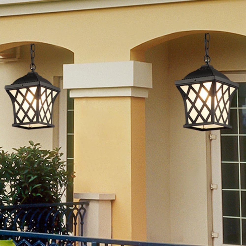 lampy wiszące, Lampa wisząca, zewnętrzna, wodoodporna, IP65, szklana, aluminiowa, luksusowa, żyrandol