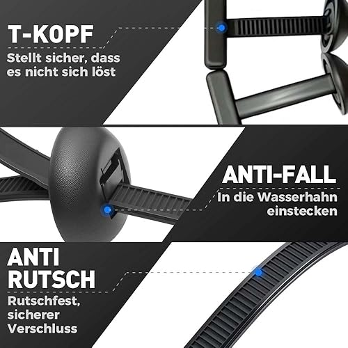 Miniatura 4 de Hebilla universal de nailon para atar cables, soporte de nailon autoblocante resistente, bridas de plástico multiusos, resistentes a los rayos UV,