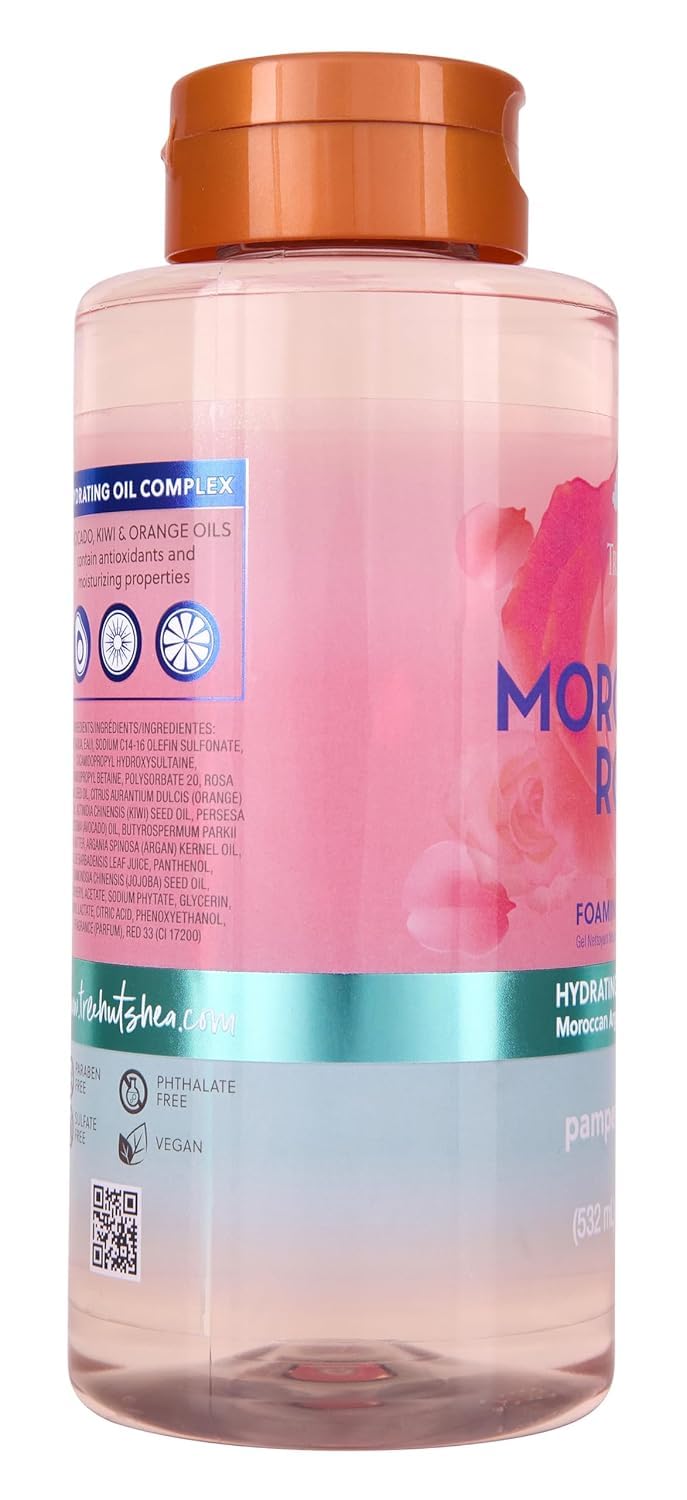 Tree Hut Gel moussant nourrissant et hydratant à la rose marocaine, 532 ml.