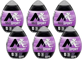 Mio Sport Liquid Water Enhancer, Arctic Grape, 1.62 OZ. (Pack of 6)