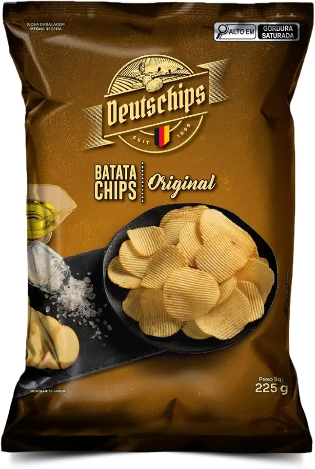Deutschips Batata Chips Tradicional 225G
