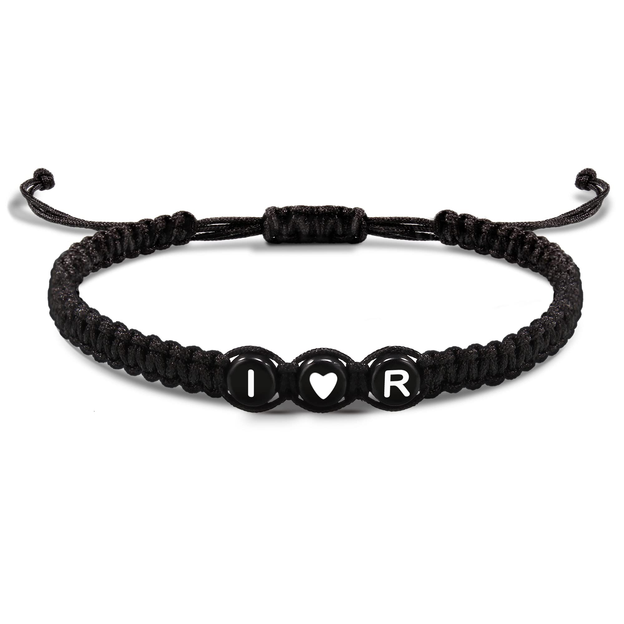 Initial Bracelets for Women, Easter Basket Stuffers Mothers Day Gifts Men's Bracelets Gifts for Girlfriend Boyfriend Letter Bracelets I Love You Gift for Her Him Best Friend Birthday Gift Christmas Jewelry