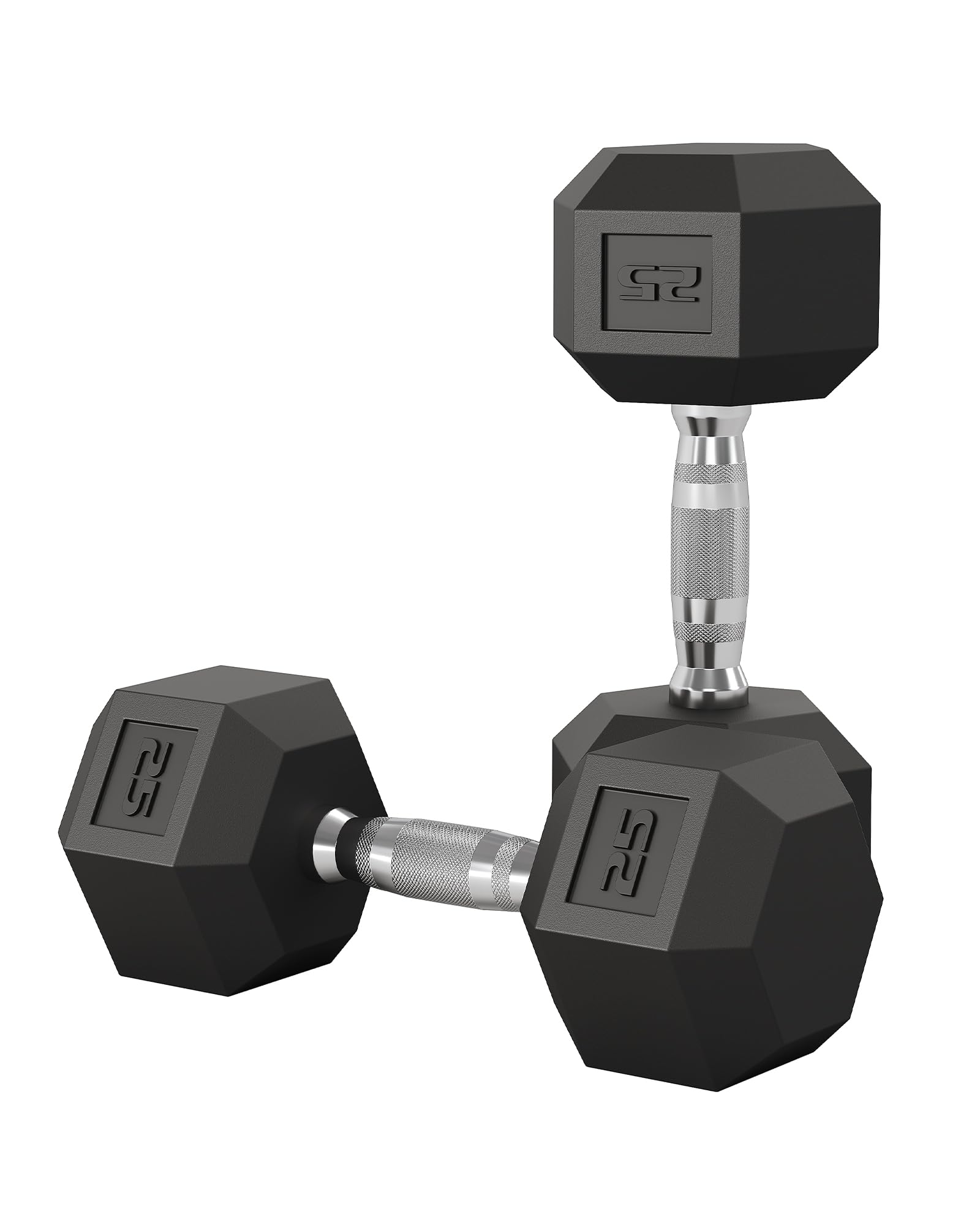 Hex Hantelset 25LB(11kg), 2 PCS, PVC-Beschichtete Trainings- Und Fitnesshanteln Mit Rutschfestem Griff, Rollfestes Gewichte Für Männer Und Frauen, Kurzhanteln Für Muskel- Und Krafttraining