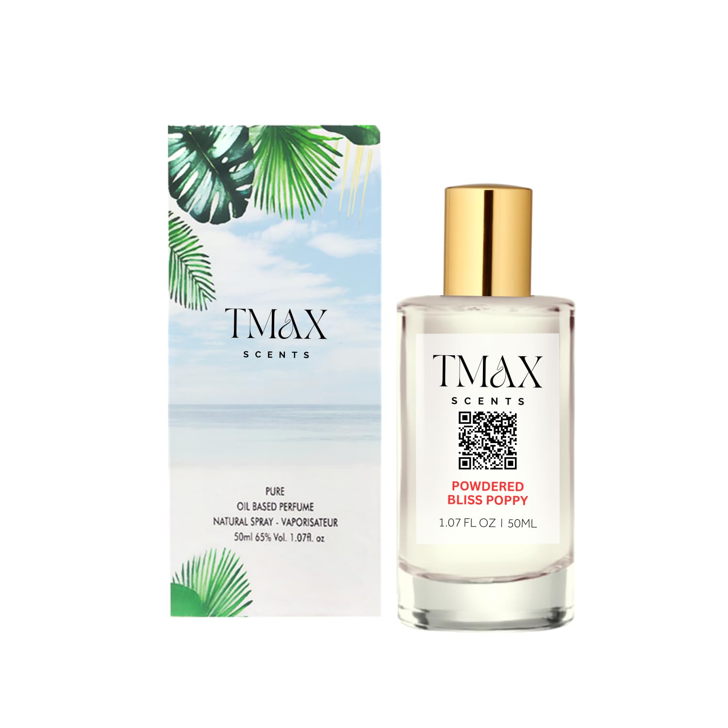 TMAX Scents Powdered Bliss Poppy Perfume 50ml for Women – Elegant, Long-Lasting Floral Musk Fragrance for Ladies and Girls