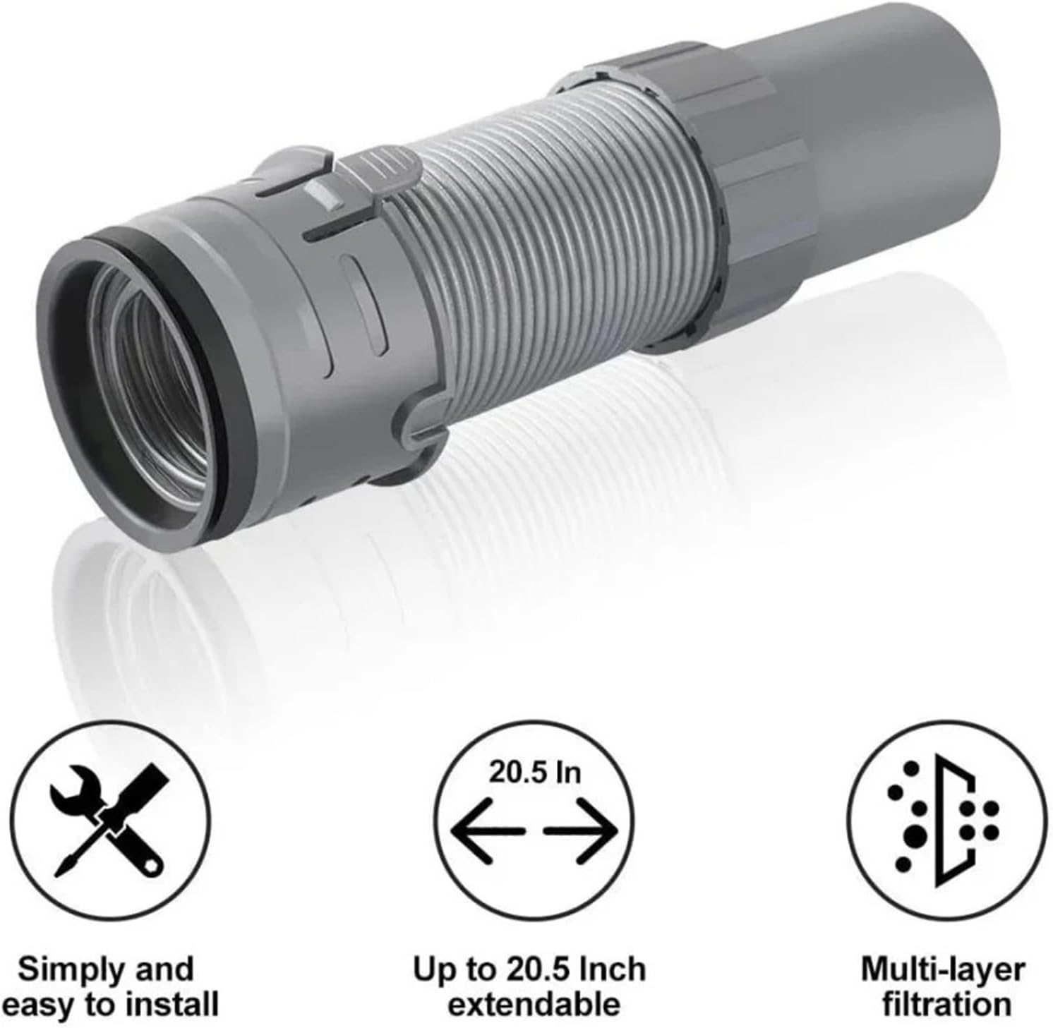 Replacement Hose Parts ，Compatible For Shark ，NV350 NV351 NV352 NV356 NV357 Vacuum Cleaner Suction Head Telescopic Hose Connector Accessories