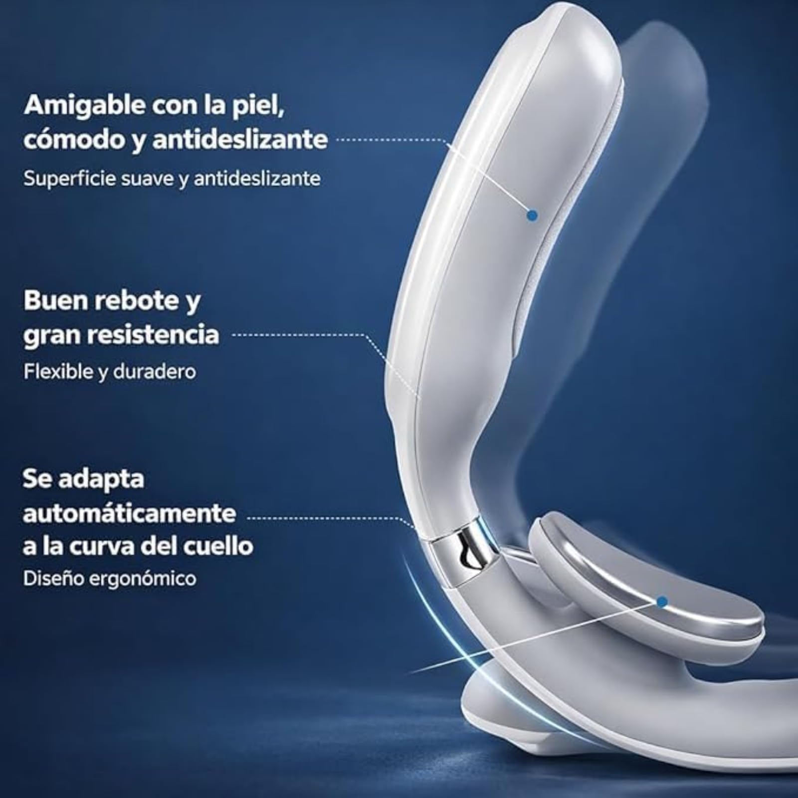 Restify Pro Masajeador Cervical Con Cuatro Cabezales De Calor, Alivia Dolor Y Tensión Muscular, Apagado Automático 15 Min, Diseño Portátil, Ideal Para Hogar, Oficina Y Viajes. (1 Pcs)