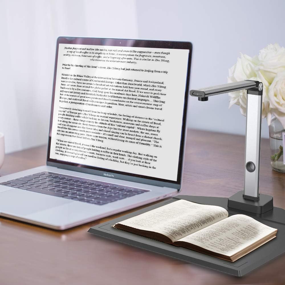 JOYUSING Scanner de documents HD 14 MP, format de capture A3, OCR