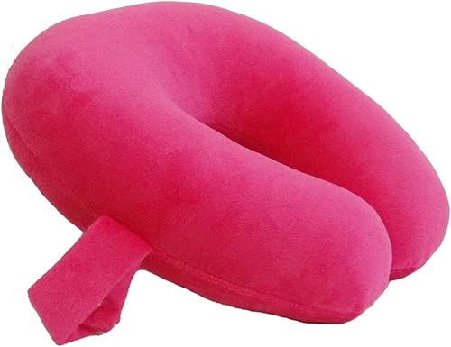 Miniatura 8 de Almohada de cuello de microfibra suave y acogedora para niños, compacta, perfecta para viajes en avión o automóvil, verde cazador
