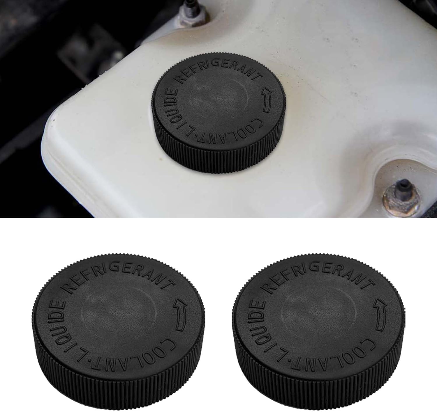 2PCS Coolant Reservoir Cap Replacement for Nissan, 21712-79900 Engine Radiator Coolant Water Tank Reservoir Cap Compatible with Nissan Murano Rogue Infiniti Versa Quest Sentra EX35 FX37 G37